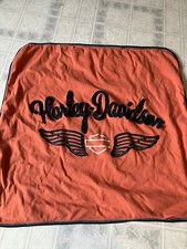 Harley-Davidson Baby Girl spell Out Front Receiving Blanket Rose Print Back