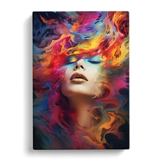 Rainbow Digital Canvas Wall Art Print Framed Picture Decor Living Room Bedroom