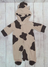 Cre8tions Cow Halloween Costume Outfit Infant Size 6 Months Brown