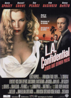 Filmplakat, A3, Poster, L.A. CONFIDENTIAL, mit Russell Crowe, Kim Basinger, 1997