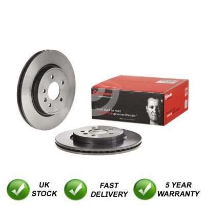 Brake Discs Rear SJR Fits Vauxhall Zafira Opel 1.4 1.6 CDTi 1.8 2.0
