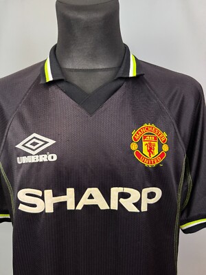 MANCHESTER UNITED 1998 1999 THIRD SHIRT SOCCER FOOTBALL JERSEY