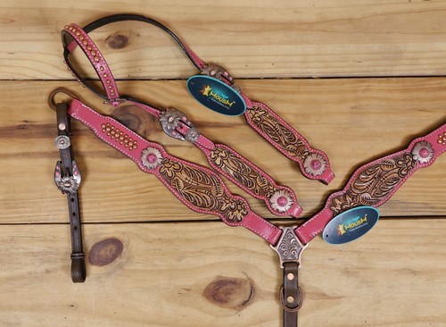 Headstall & Breast Collar Tack Set for Horse - Picture 2 of 24