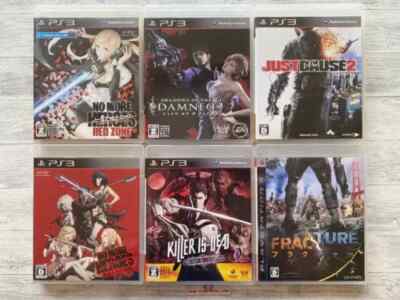 SONY PS3 No More Heroes, Killer Is Dead, Just Cause 2 & Fracture.etc set of 6