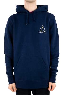 HUF Broken Bones Triple Triangle Hoodie - Navy Blazer
