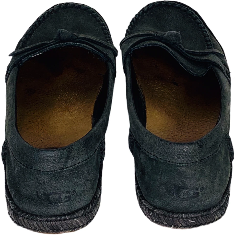 UGG Australia Amila Moccasin Charcoal Leather 1007749 Women US 6.5 EU 37.5 Shoes - Image 3 of 4