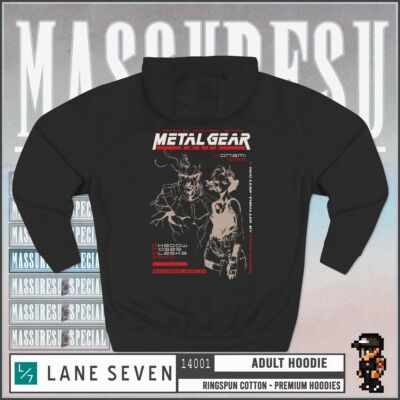 Metal Gear Solid [Snake Meryl] [2-Sided] Premium Hoodie PS1 Kojima Liquid 