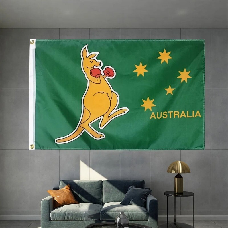 Australia Boxing Kangaroo Flag Giant 90×150cm Massive Huge Australian