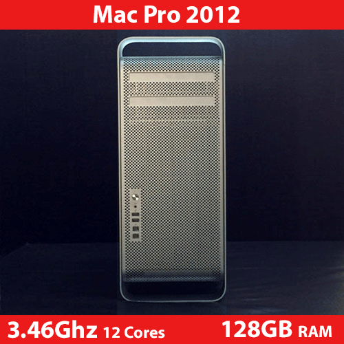 2012 Mac Pro 3,46 GHz 12 cœurs 128 Go de RAM 2 To SSD + 1 To disque dur ATI 5770 - Photo 1 sur 1