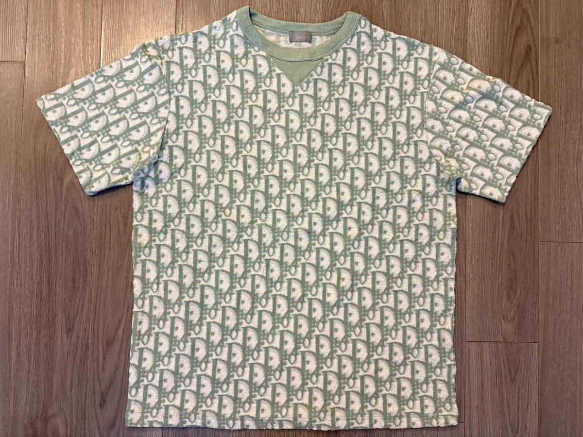 Dior Oblique Relaxed Fit Tee Shirt green white sz M | eBay Dior Oblique Relaxed Fit Tee Shirt green white sz M | eBay