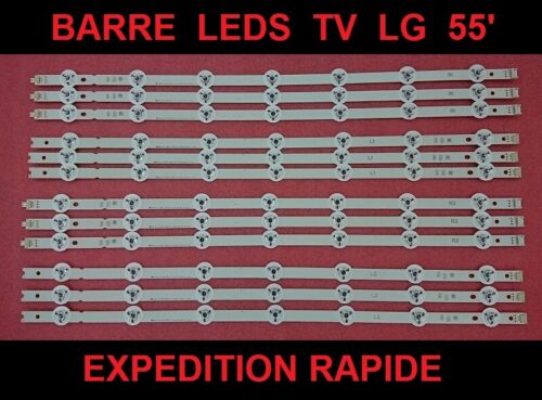 Full Backlight Array LED Strip Bar LG 55LB700V 55LB730V 55LB670V LC550DUH PG - Photo 1/4