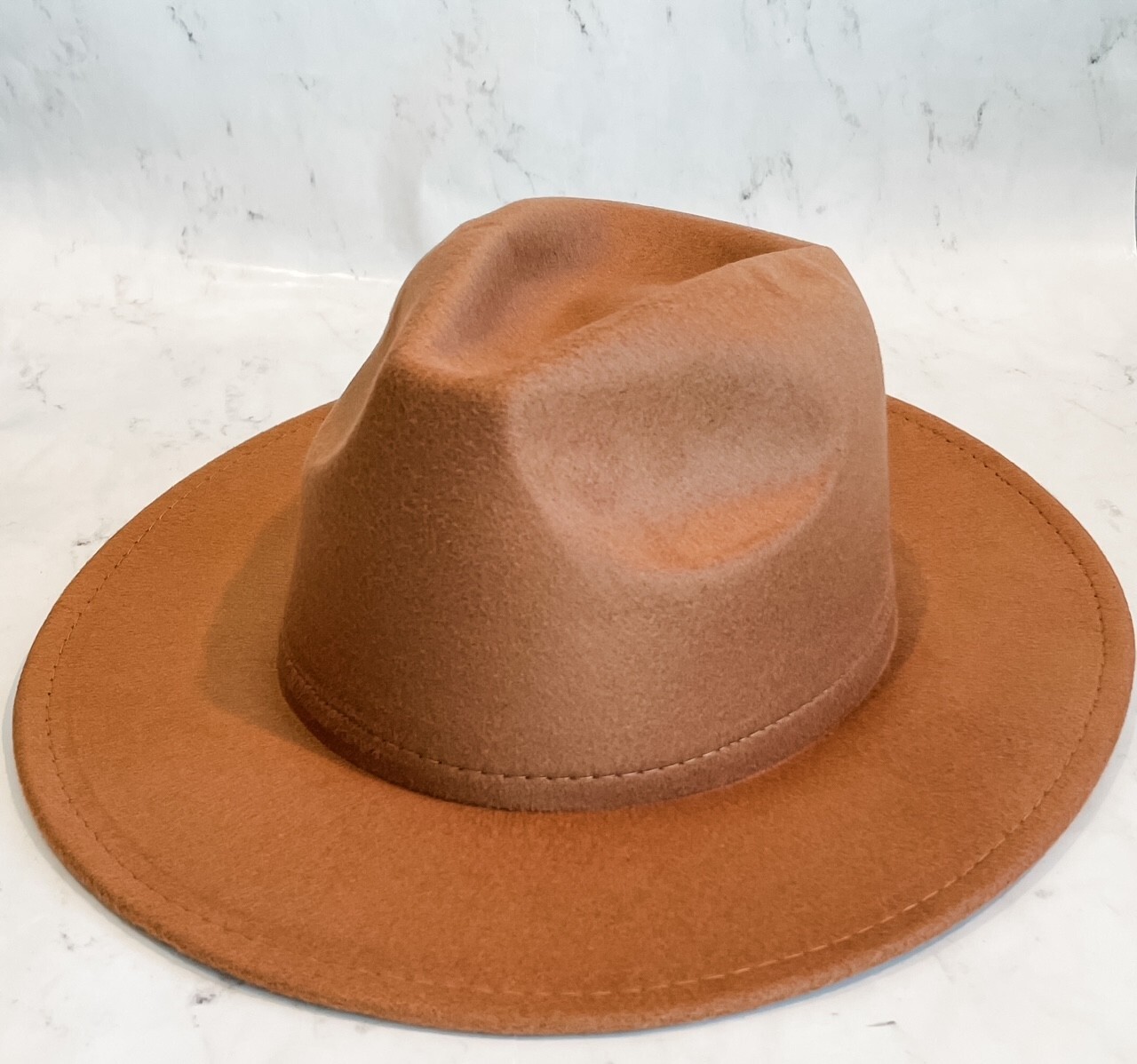 Felt Fedora Hat NEW Camel-image