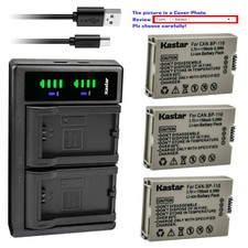 Kastar BP-110 Fully Decoded Battery LTD2 Charger for Canon VIXIA HF R27 HFR27