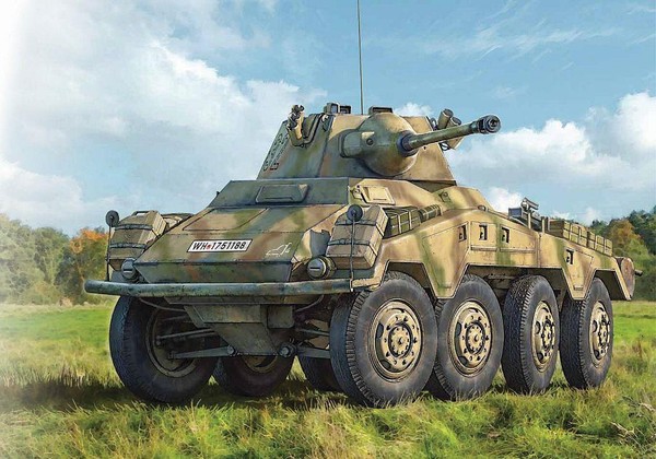 Italeri Schwerer PanzerspäHwagen 234/2 Puma 8-Rad Bausatz 1:35 - 510006572-image