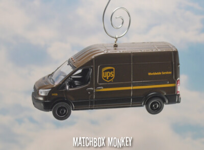 Ford Transit UPS United Parcel Service Delivery Truck Christmas Tree Ornament