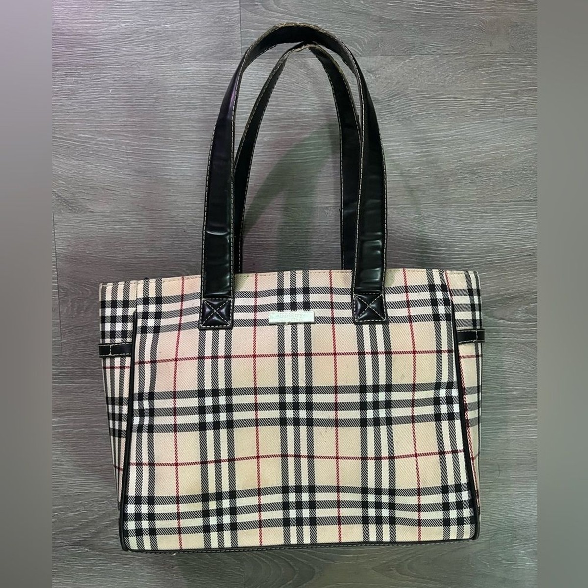 Vintage blue label Burberry handbag | eBay