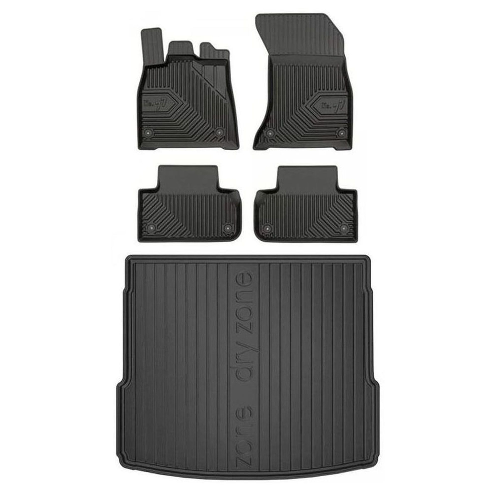 Tapis de sol Audi Q5 II premium en TPE robuste et bac de coffre ajusté