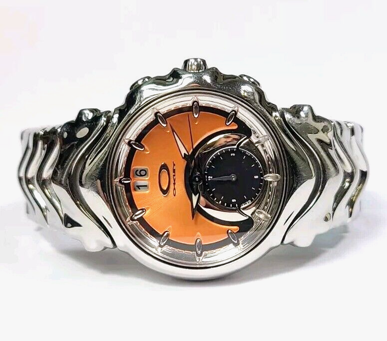 Oakley Judge Orange Copper Dial Stainless Steel Mens 43mm Oakley Judge Orange Copper Dial Stainless Steel Mens 43mm