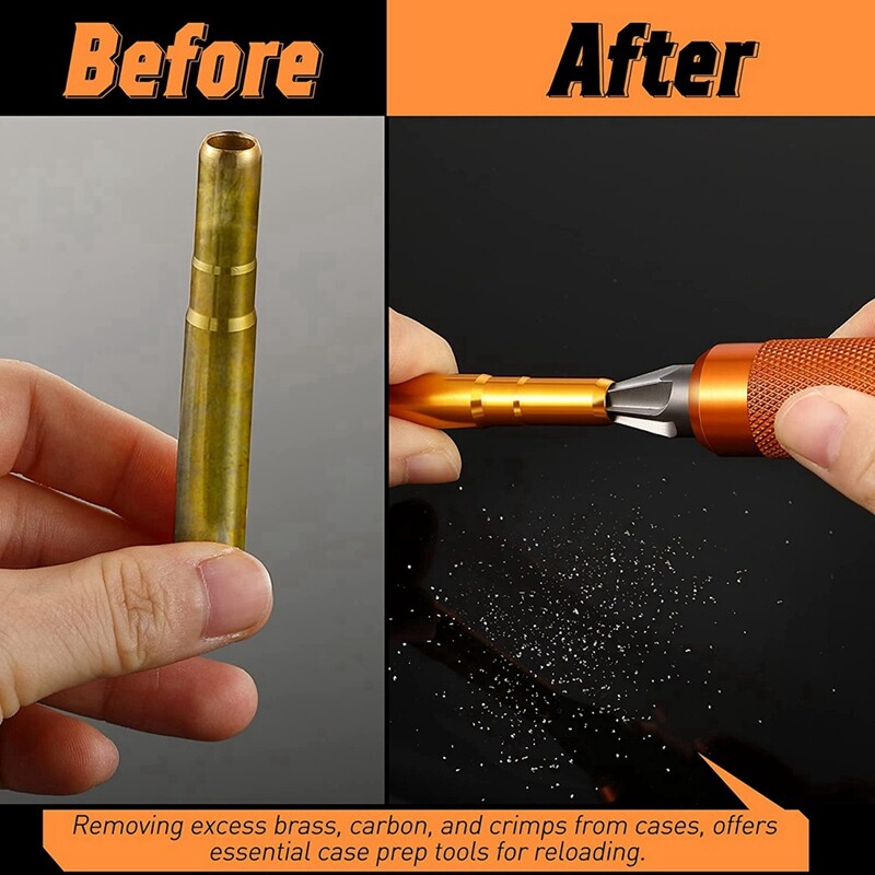 Case Prep Multitool, Case Chamfer Deburring Hand Tools for Removing