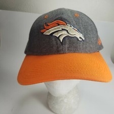 Denver Broncos Gray NFL New Era 39THIRTY Size Medium Large Fit Hat Wool