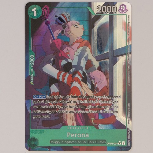 PSA ワンピースカード　3周年　中国　限定　ペローナ　PERONA Chinese-Perona OP09-034 Exclusive 3rd Anniversary ONE PIECE Card