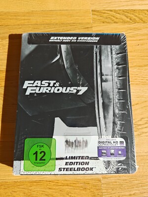 FAST & FURIOUS 7 (Blu-Ray) Steelbook - Neu & OVP - Vin Diesel und viele mehr!