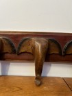 Vintage hand carved Wooden Triple ELEPHANT coat / cloth Hanger - From Thailand — photo 3