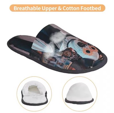 Custom Print Terrifier House Slippers Cozy Warm Horror Movie  display picture 1