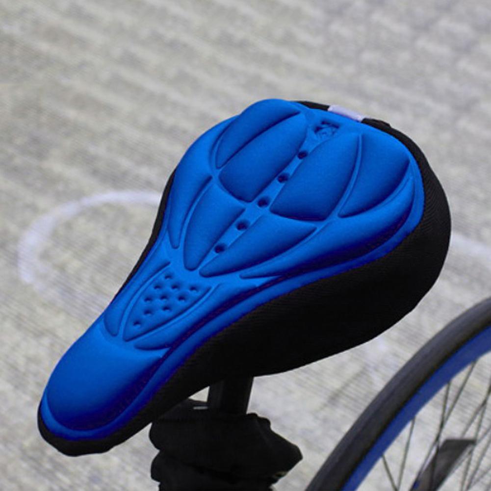 2Pcs 3D Soft Bicycle Bike Seat Cover Sponge Outdoor Breathable Cushion (Blue) eBay