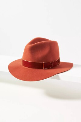 Anthropologie Ribboned Wool Rancher NWT NWT Burgundy High-Crown Rancher Hat✨ | Mercari main image 3