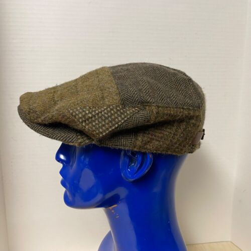 Vintage Polo Ralph Lauren L/XL Lambs Wool Alpaca Gents Hat Tweed Cabbie Newsboy - Picture 3 of 12