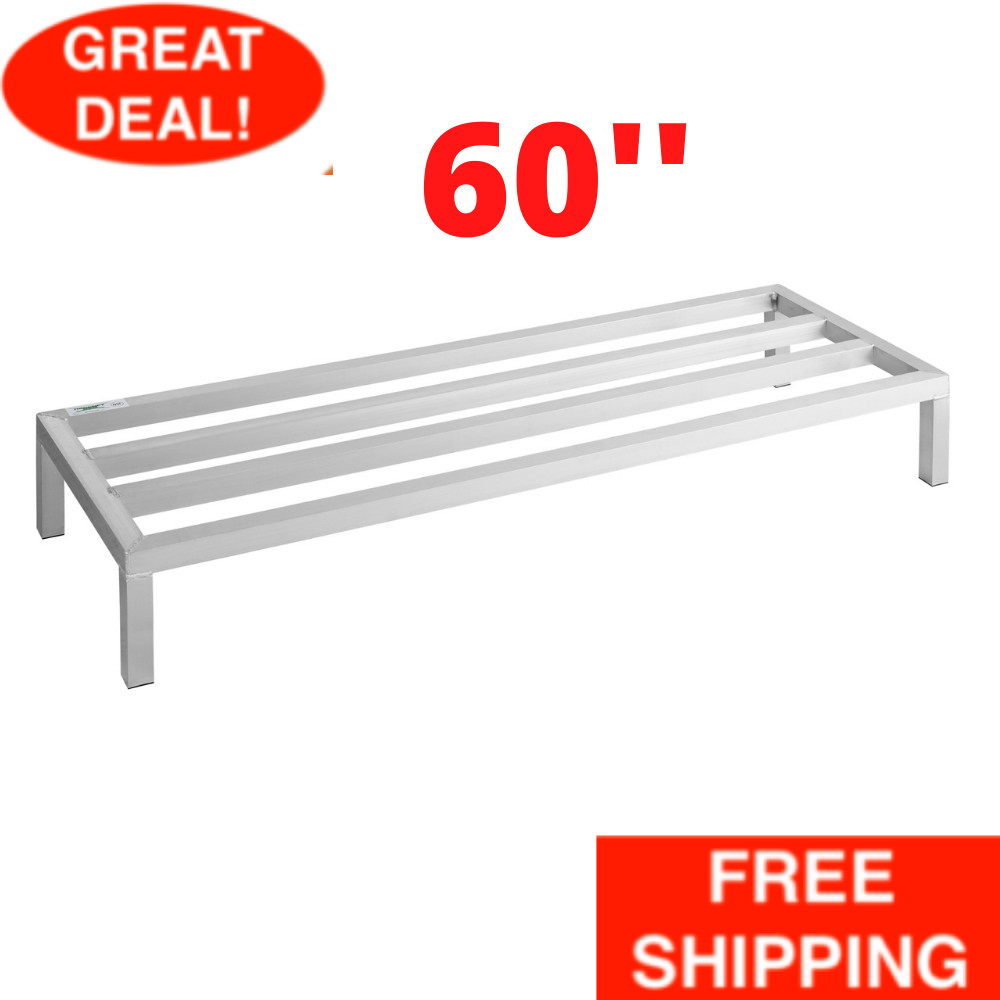 Aluminum Dunnage Rack NSF 1,200 Lb Capacity Restaurant Kitchen Home Freezer Safe