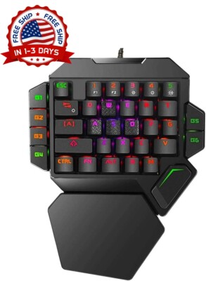 Teclado gamer mecanico exclusivamente para juegos mini teclados multi color LED