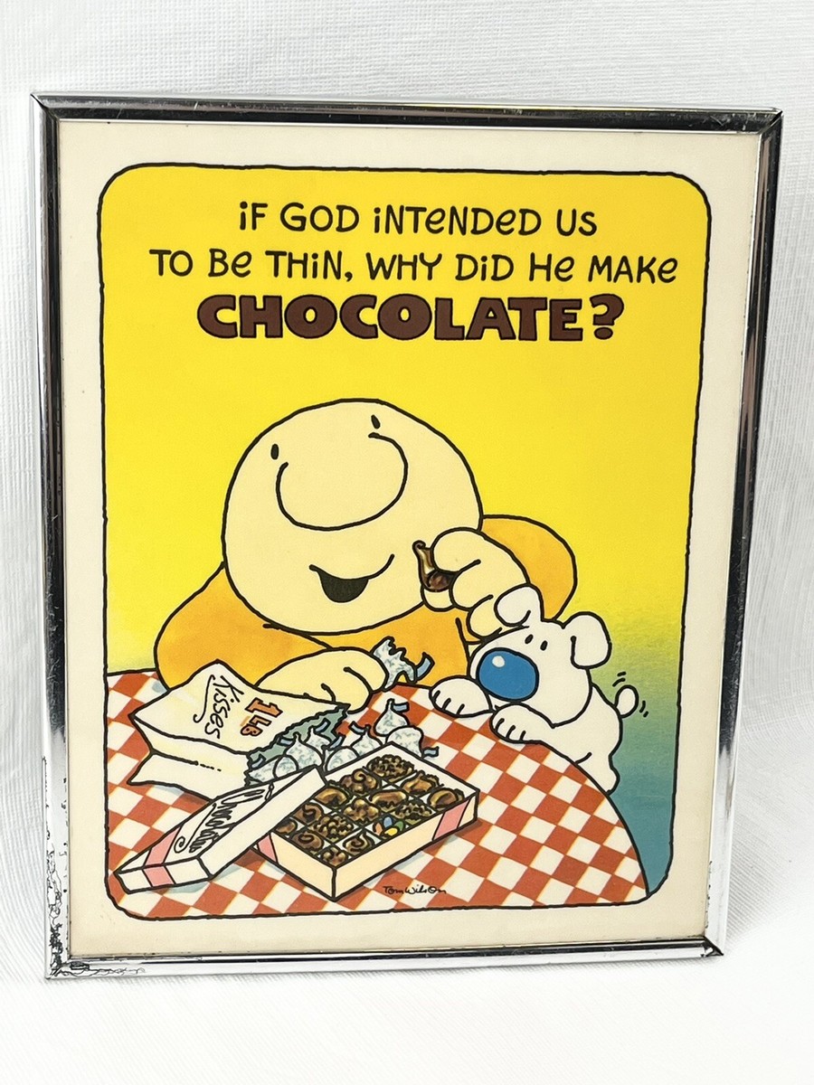 VINTAGE 1984 AMERICAN GREETINGS FRAMED ZIGGY CARTOON PRINT ABOUT