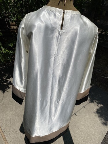 Vintage Costume Dress Pierrot Doll Disco Satin Small - Picture 3 of 10