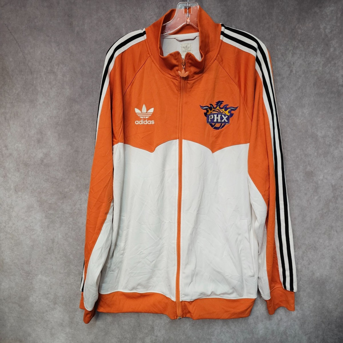 NBA Phoenix Suns ウォームアップジャケット Lサイズ フェニックス サンズ NBA プライムタイム ヘビーウェイト サテン