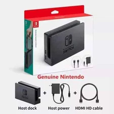 Genuine Nintendo Switch TV Dock Station, Power Adapter, HDMI Cable Mulitple Set