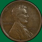 1911-D Lincoln Wheat Cent Extremely Fine XF Coin #34272