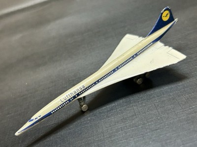 Lufthansa Concorde Schuco 784/5 Model Die-Cast Supersonic Aircraft Toy Germany