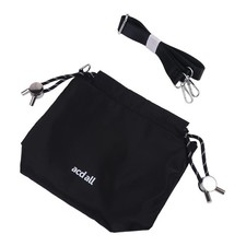 Black Drawstring Bucket Bag INS Shoulder Bag Portable Crossbody Bags Girls Women