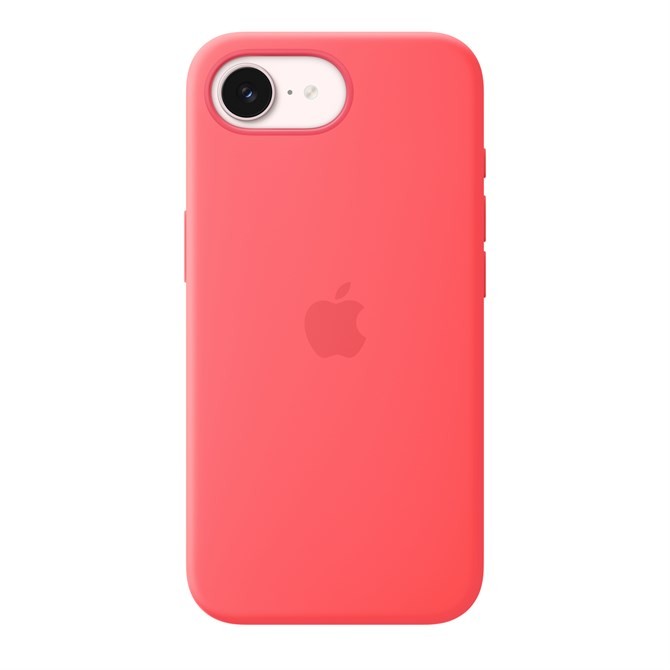 Apple iPhone 17e Silicone Case with MagSafe � Bright Guava