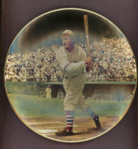 1993 BRADFORD EXCHANGE ROGERS HORNSBY .424 SEASON PLATE 526626 (KYCARDS)