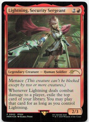 Lightning, Security Sergeant - UMP Unique and Miscellaneous Promos #2 P Foil NM