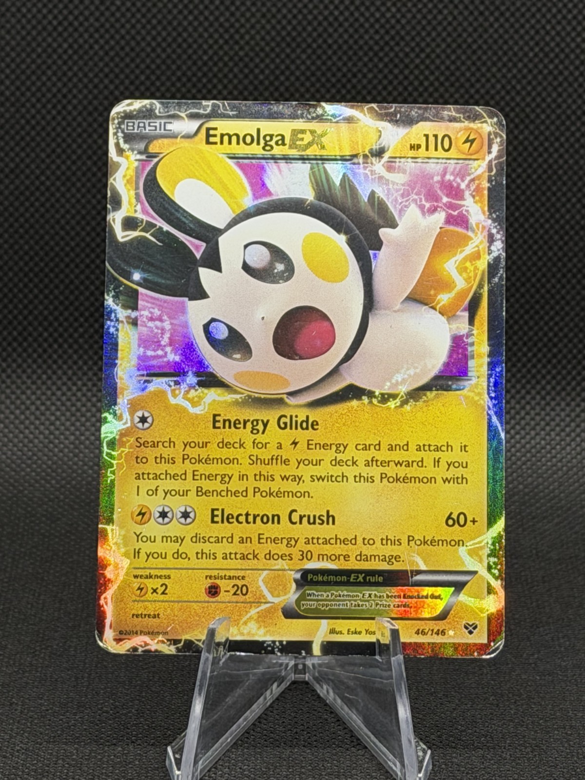 Emolga EX 46/146 - Pokemon XY Holo Ultra Rare Card MP/HP