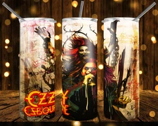 Ozzy Osburne Skinny Tumbler | Sublimation 20oz Tumbler | TRIBUTE TO OZZY