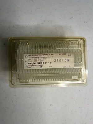 Hoffman SAW Quartz Wafers 37°30' Cut 3'' Substrates RF Piezo Crystal Lot 25 NOS