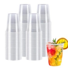 5 oz Clear Plastic Cups, 100 Count Disposable Cups for Party