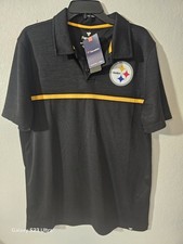 Fanatics Pittsburgh Steelers Shirt Black Yellow Football NFL Size L