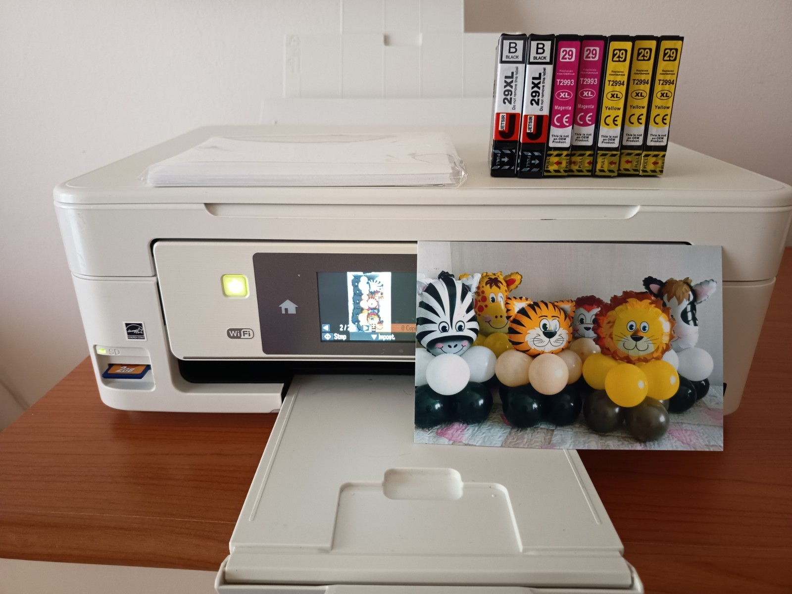 Epson Expression Home XP-455 Stampante Multifunzione + Cartucce + 25 Fogli Photo