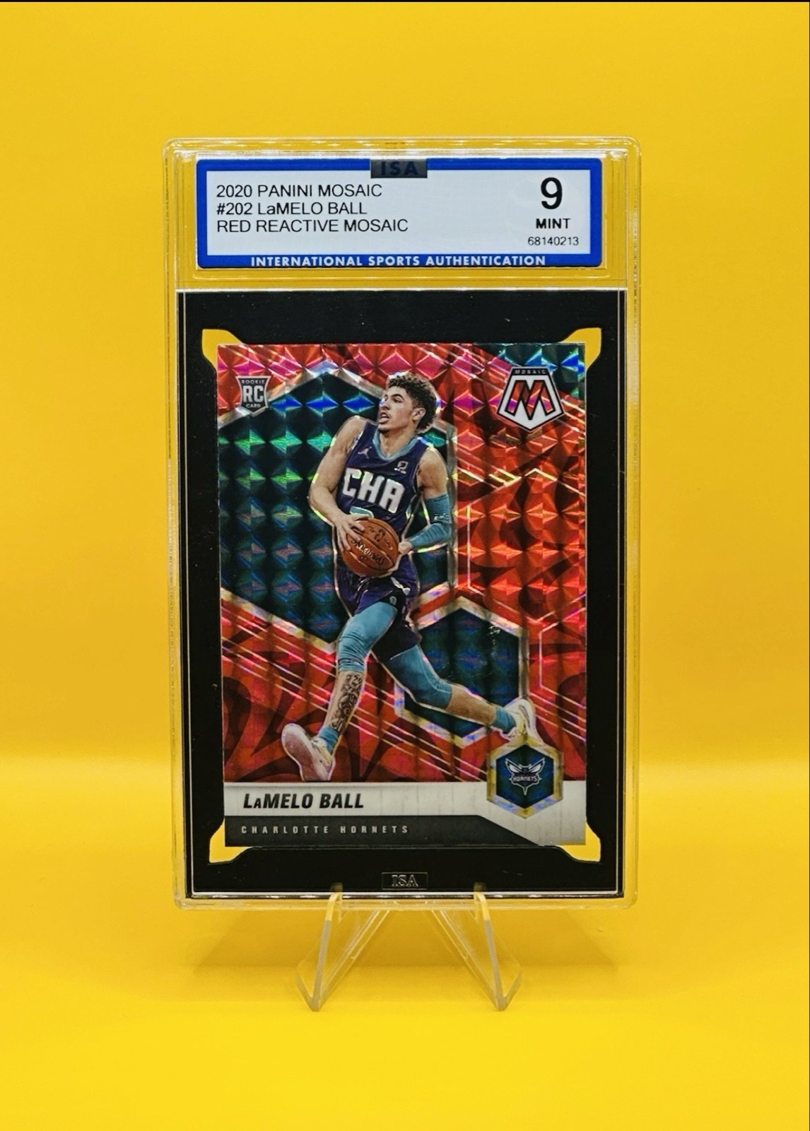 2020-21 Panini Mosaic - Rookie LaMelo Ball #202 Reactive Red Prizm (RC)